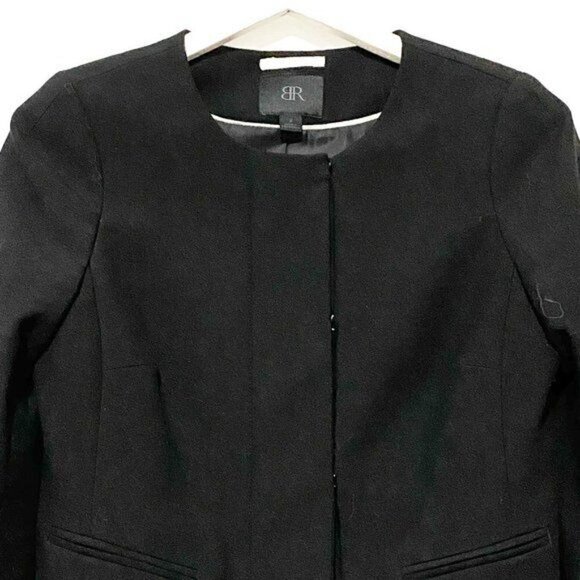 Banana Republic zipper front jacket size 2, Black - Picture 5 of 8